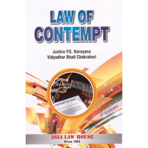 Asia Law House's Law of Contempt by Justice P. S. Narayana, Vidyadhar Bhatt Chakrahari